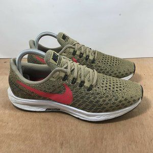 New Men's Nike Air Zoom Pegasus 35 Parachute Beige Red 942851-201 Size 7.5